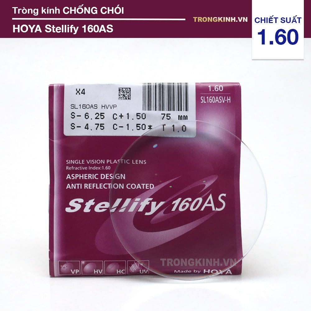 Tròng kính Hoya Stellify 1.60